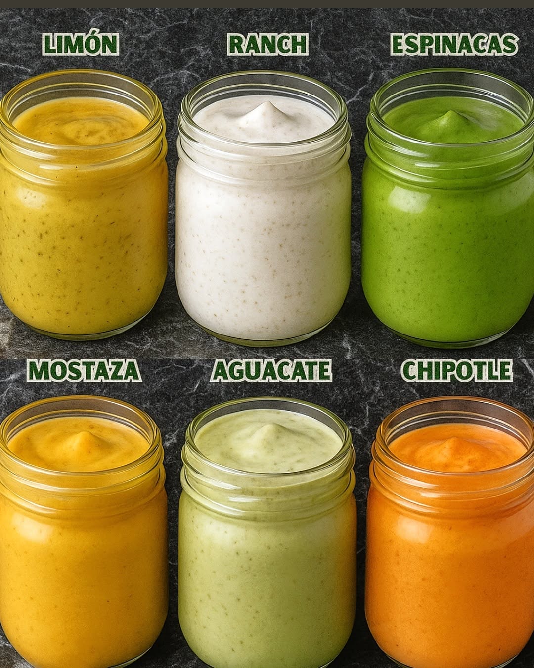 6 recetas Salsas Caseras y Cremosas 