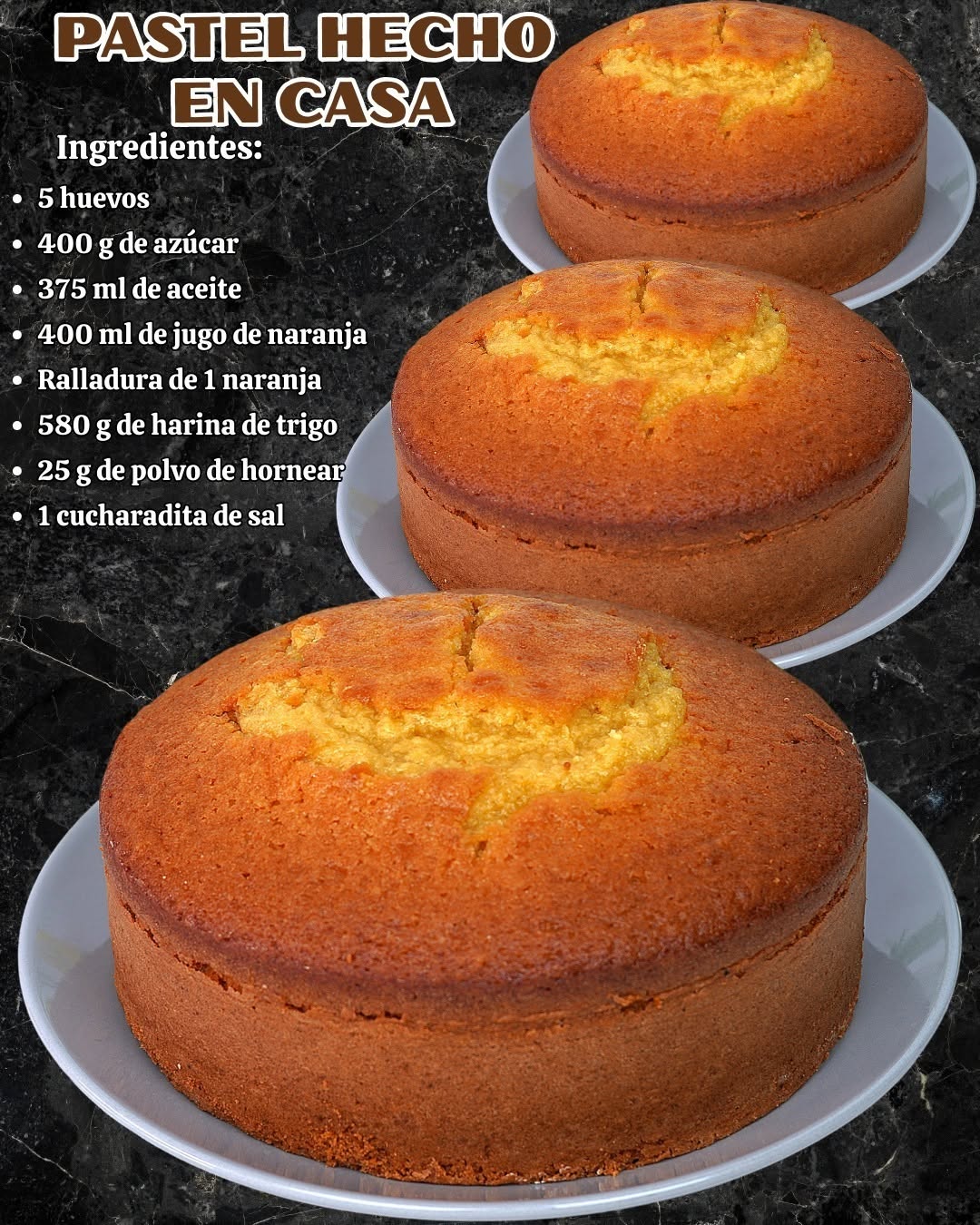 Pastel hecho en casa, la mejor excusa para compartir en familia ❤