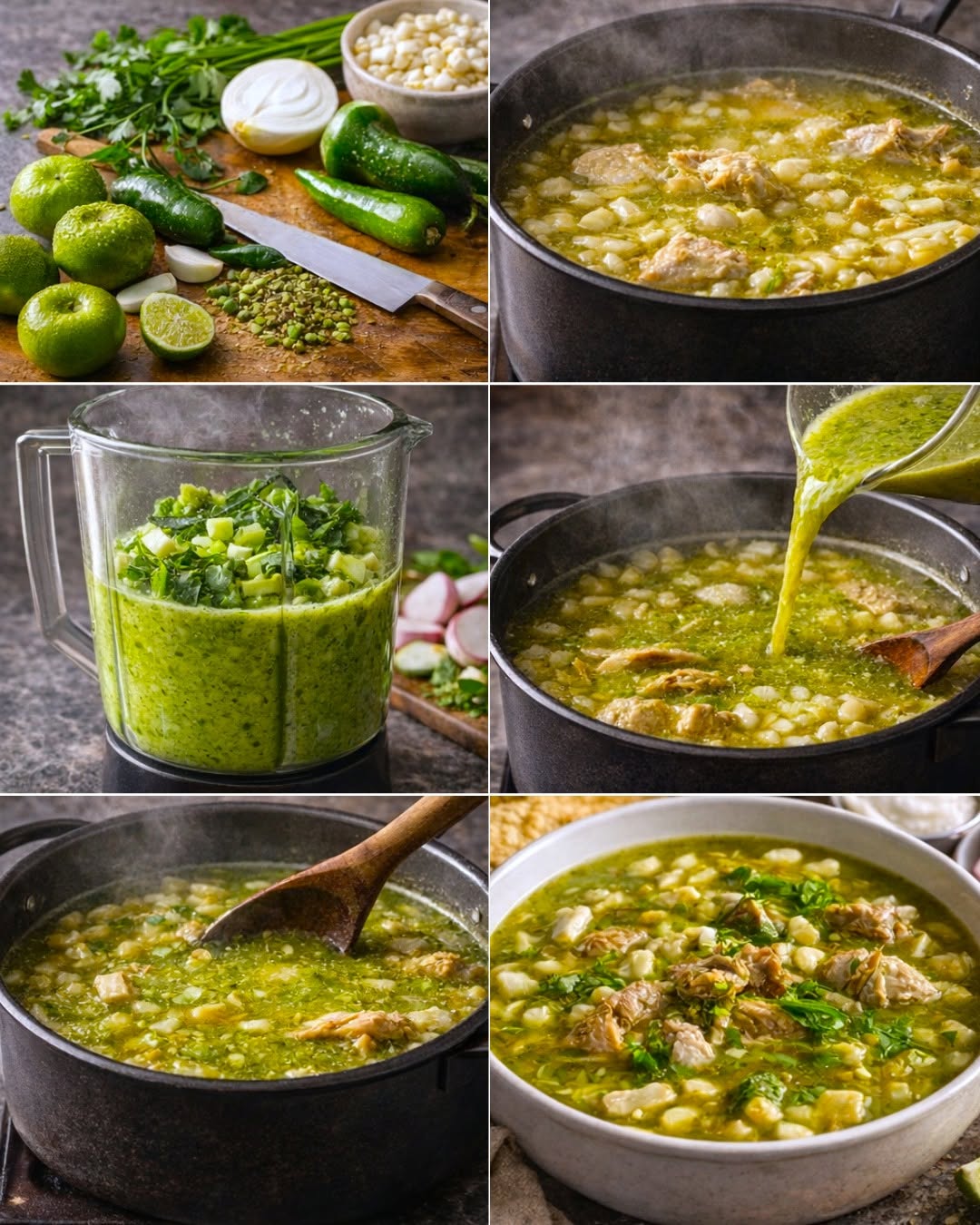 🌿POZOLE VERDE MEXICANO 🌿😋
