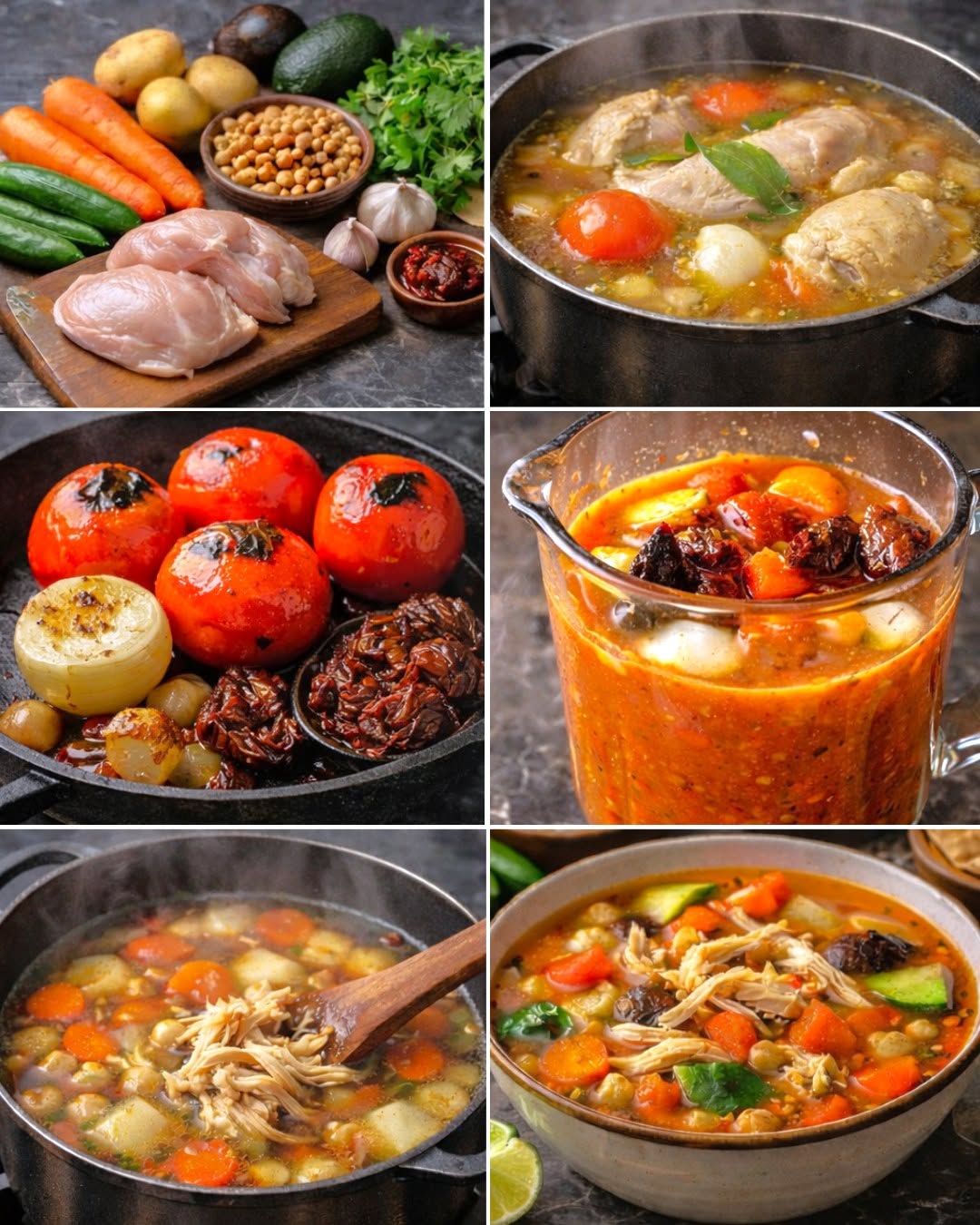 Caldo Tlalpeño (Caldo de pollo con verduras hecho en casa )