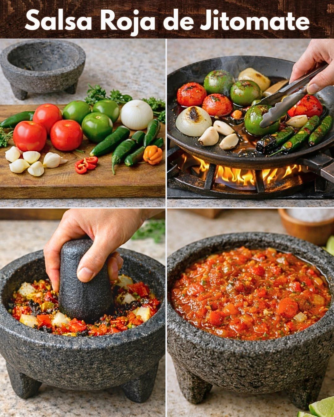 🌶️🍅 Salsa Roja de Jitomate de toda la vida  👩‍🍳🍅