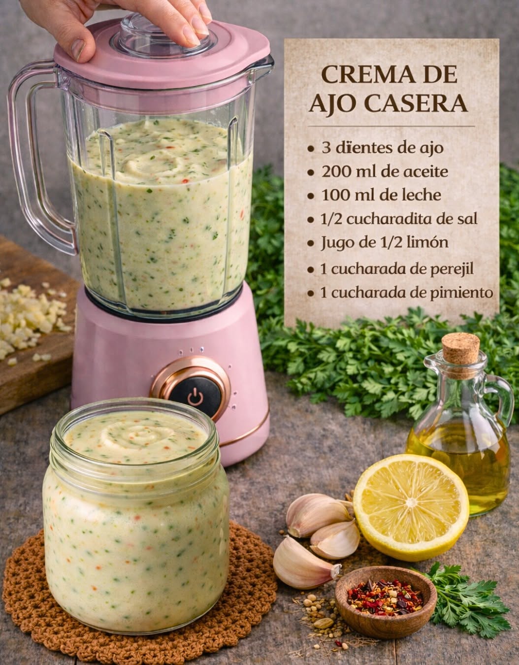 🧄🌿 La Famosa Crema de Ajo de la Abuelita 👵