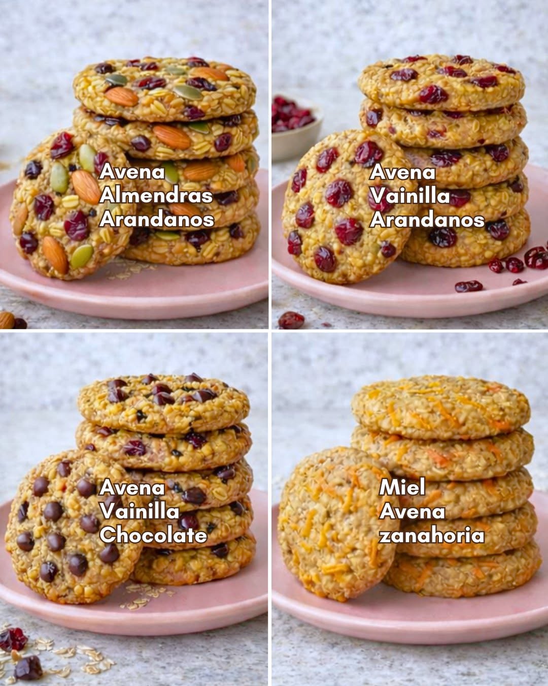 4 Ideas Saludables de Galletas con Avena 🍪