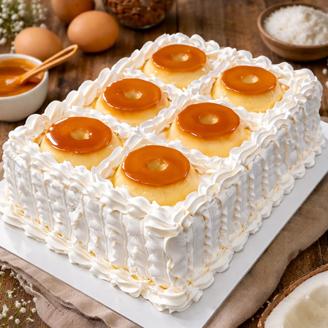 TORTA FLAN CREMOSA (Se derrite en la boca)