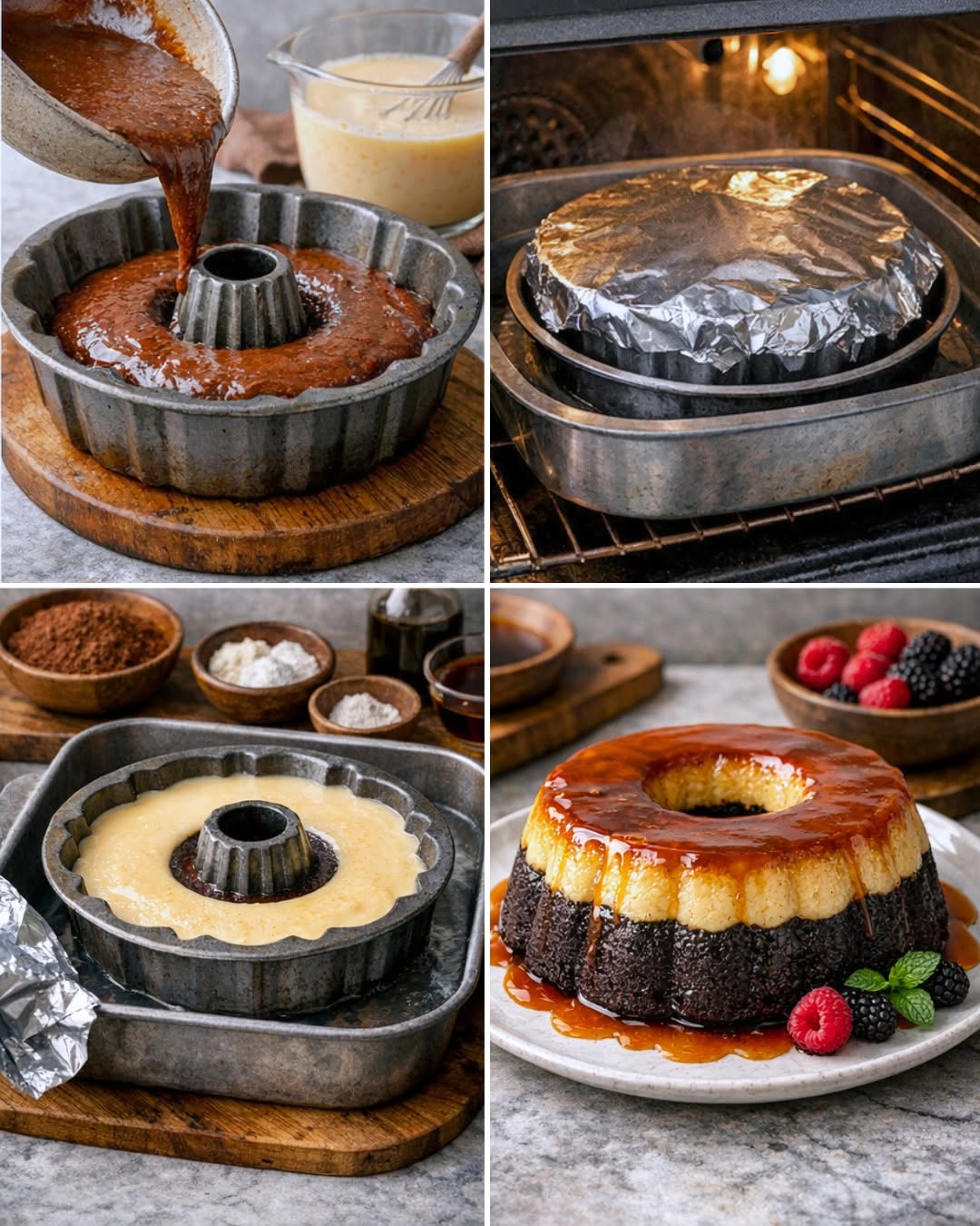 Chocoflan o torta imposible 