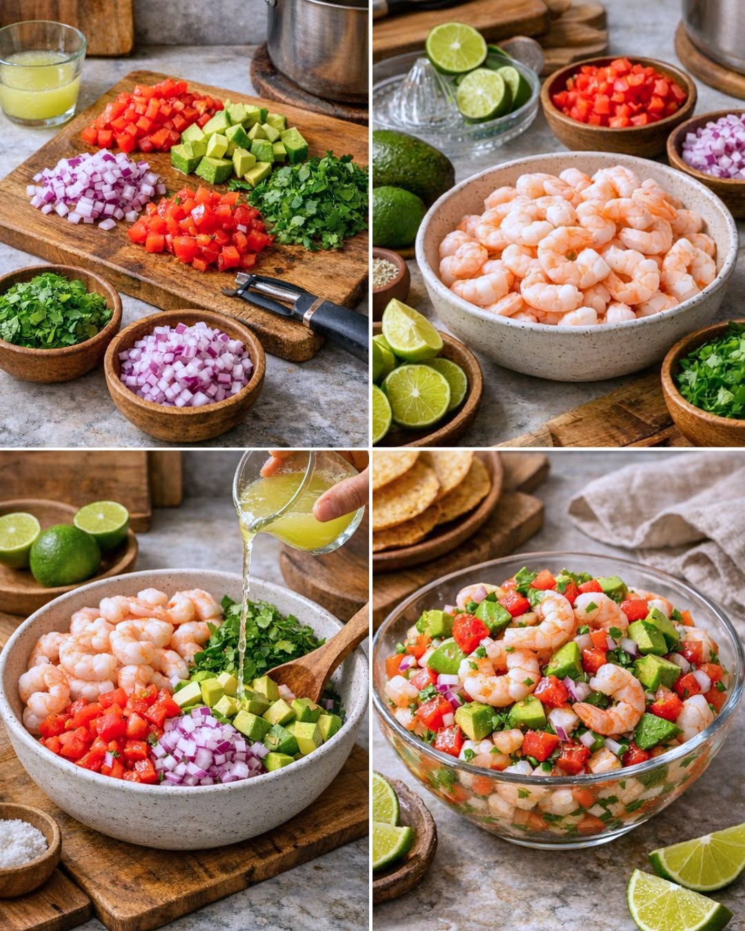 CEVICHE DE CAMARÓN DE MAMÁ PARA LA CUARESMA🍤🥑🍋