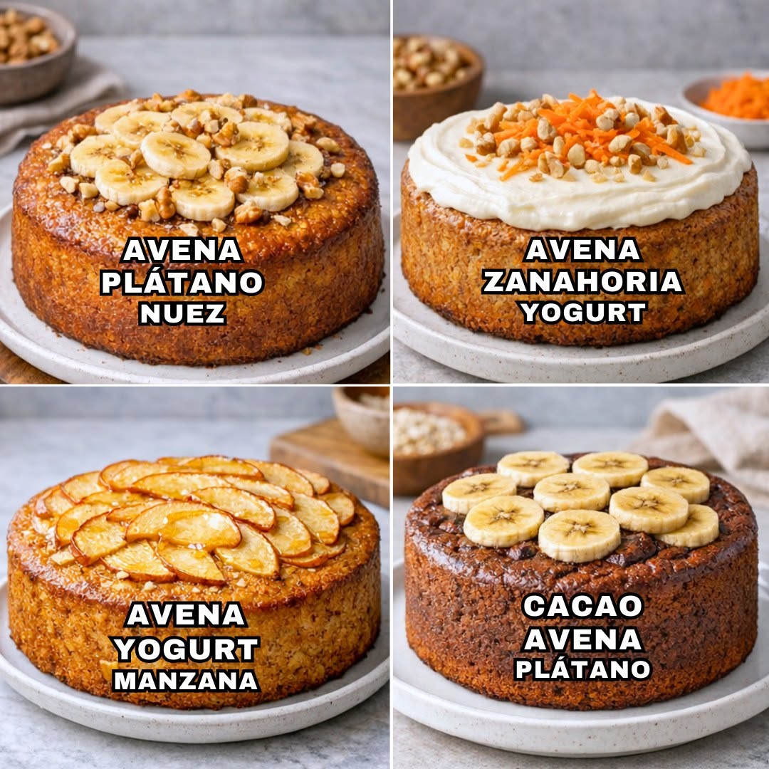 4 Recetas saludables de Pasteles Caseros🍰