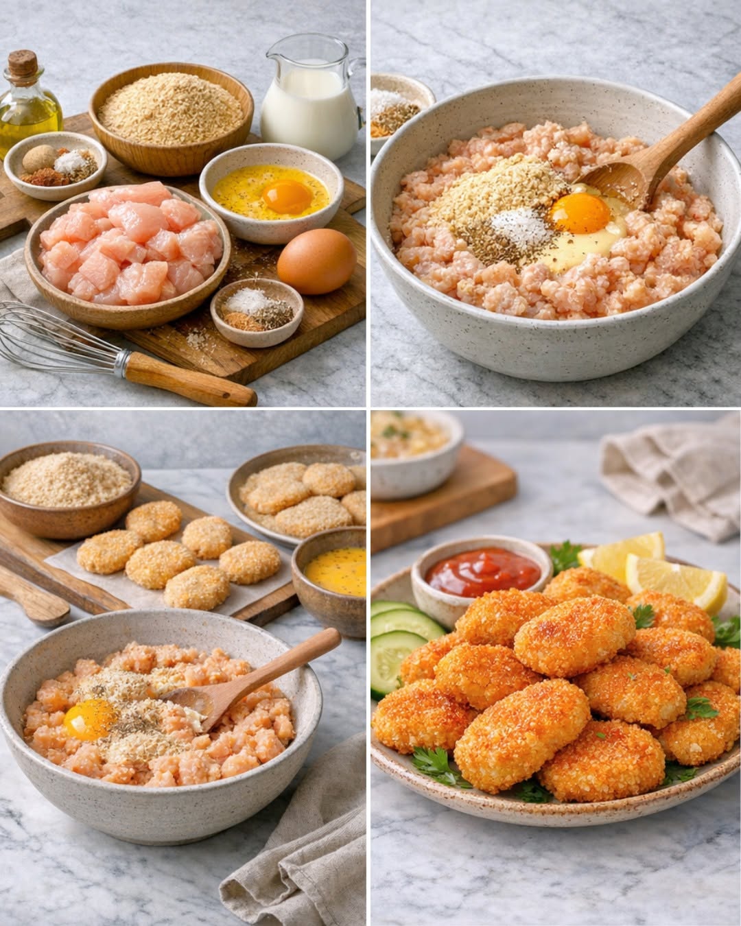 NUGGETS DE POLLO FÁCILES, ECONÓMICAS Y RENDIDORAS