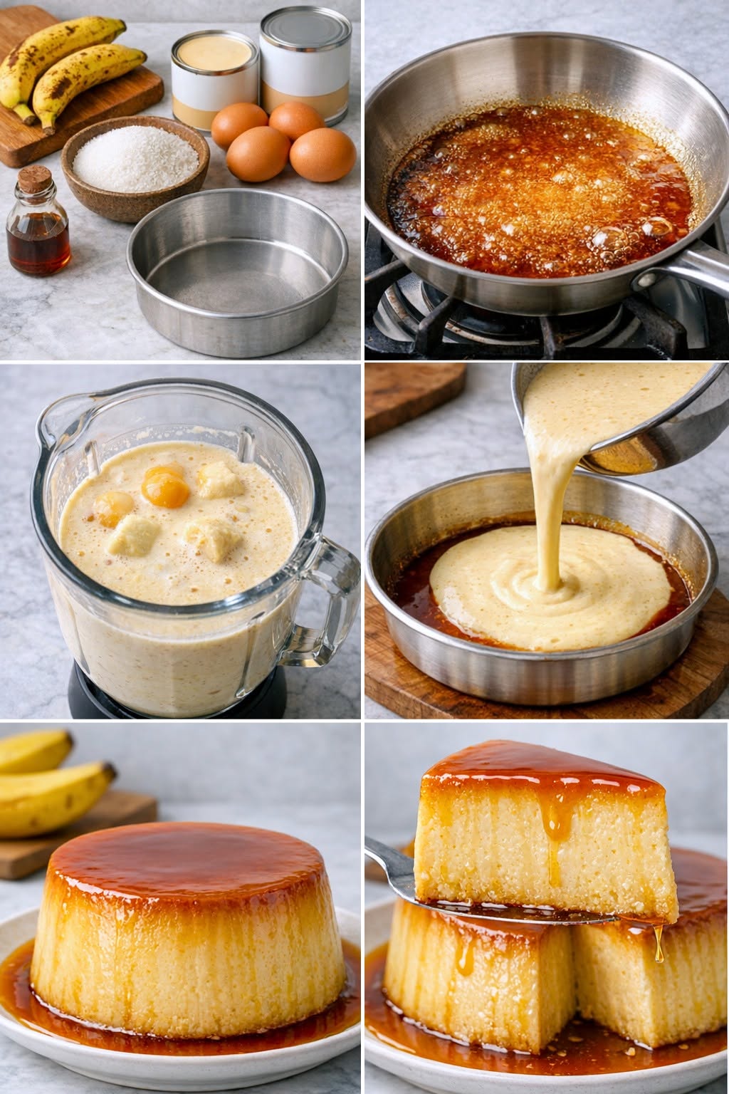 POSTRE CASERO Y CREMOSO DE PLÁTANO SIN HORNO 🍌