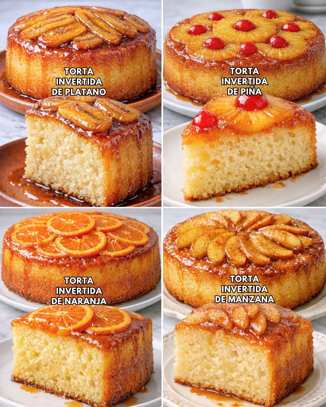 IDEAS DE TORTAS INVERTIDAS CASERAS