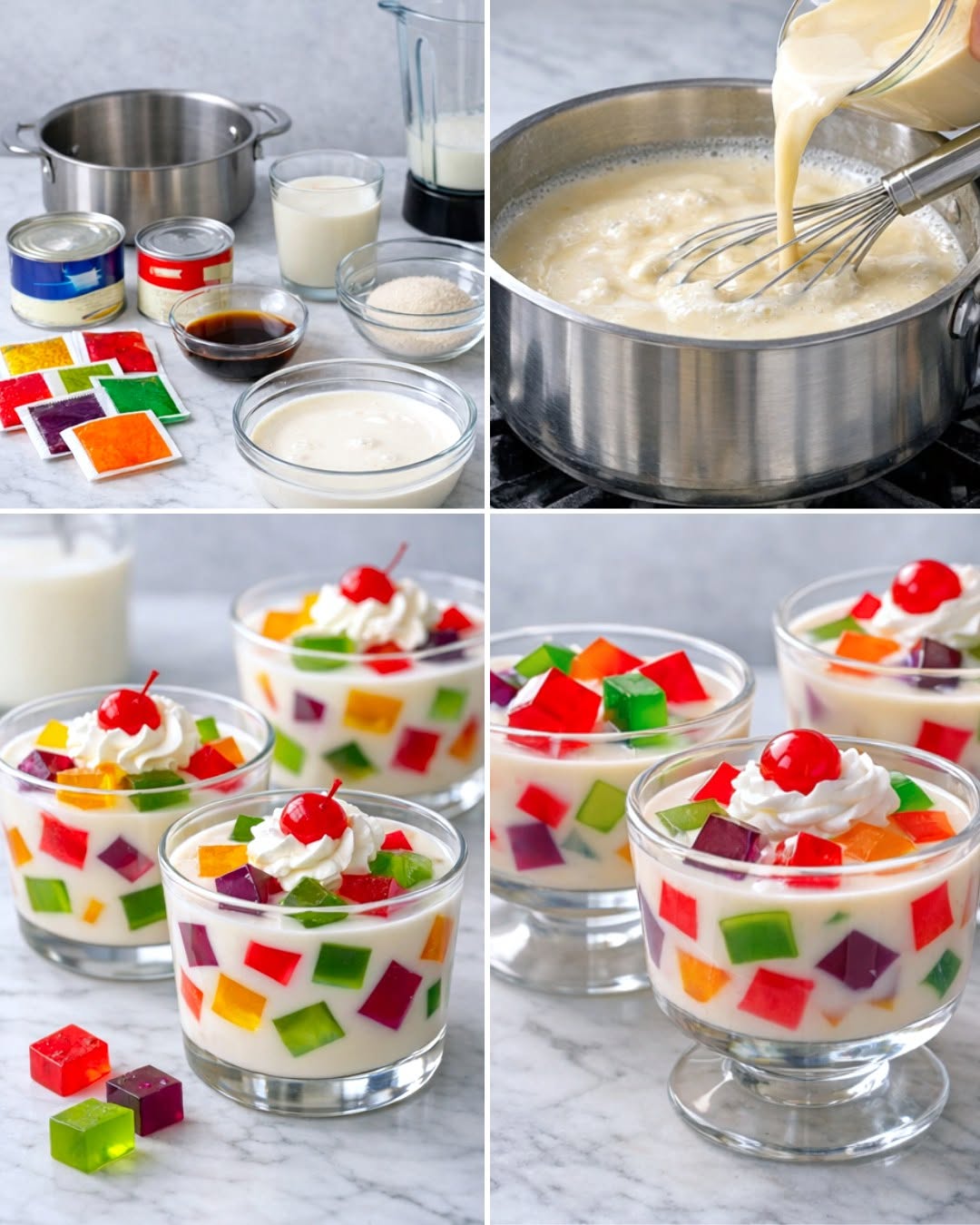 GELATINA DE MOSAICO CREMOSA Y FÁCIL