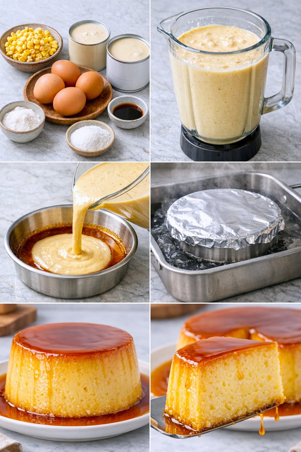 Flan de Elote cremoso🌽