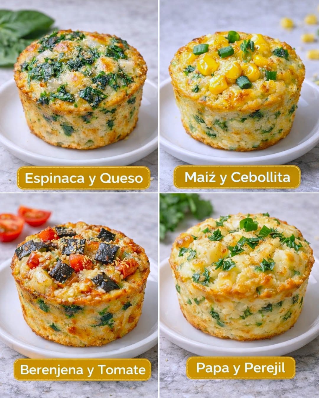 IDEAS DE PANQUECITOS DE VERDURAS SIN HARINA 