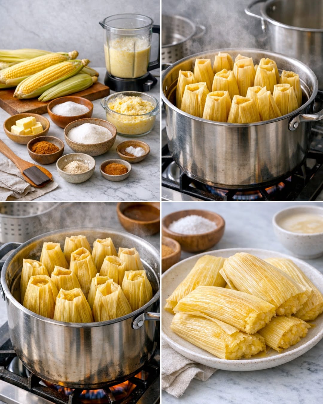 Tamales dulces de elote 🌽 Fáciles de preparar 