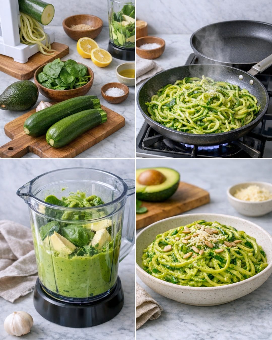 👩‍🍳  Espagueti de calabacitas 🥒🥑