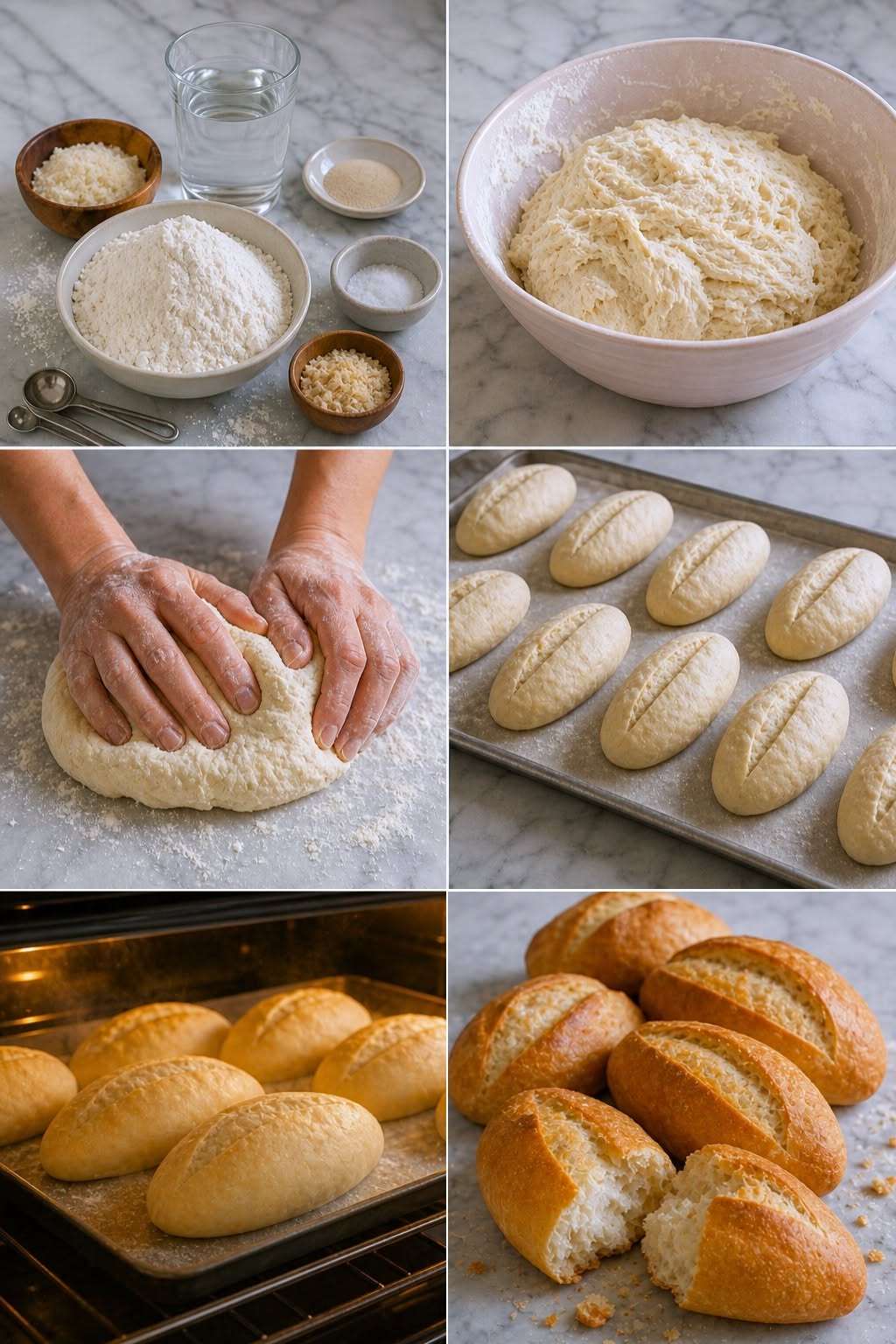 Pan Frances casero crujientes sin maquina, muy fáciles de hacer