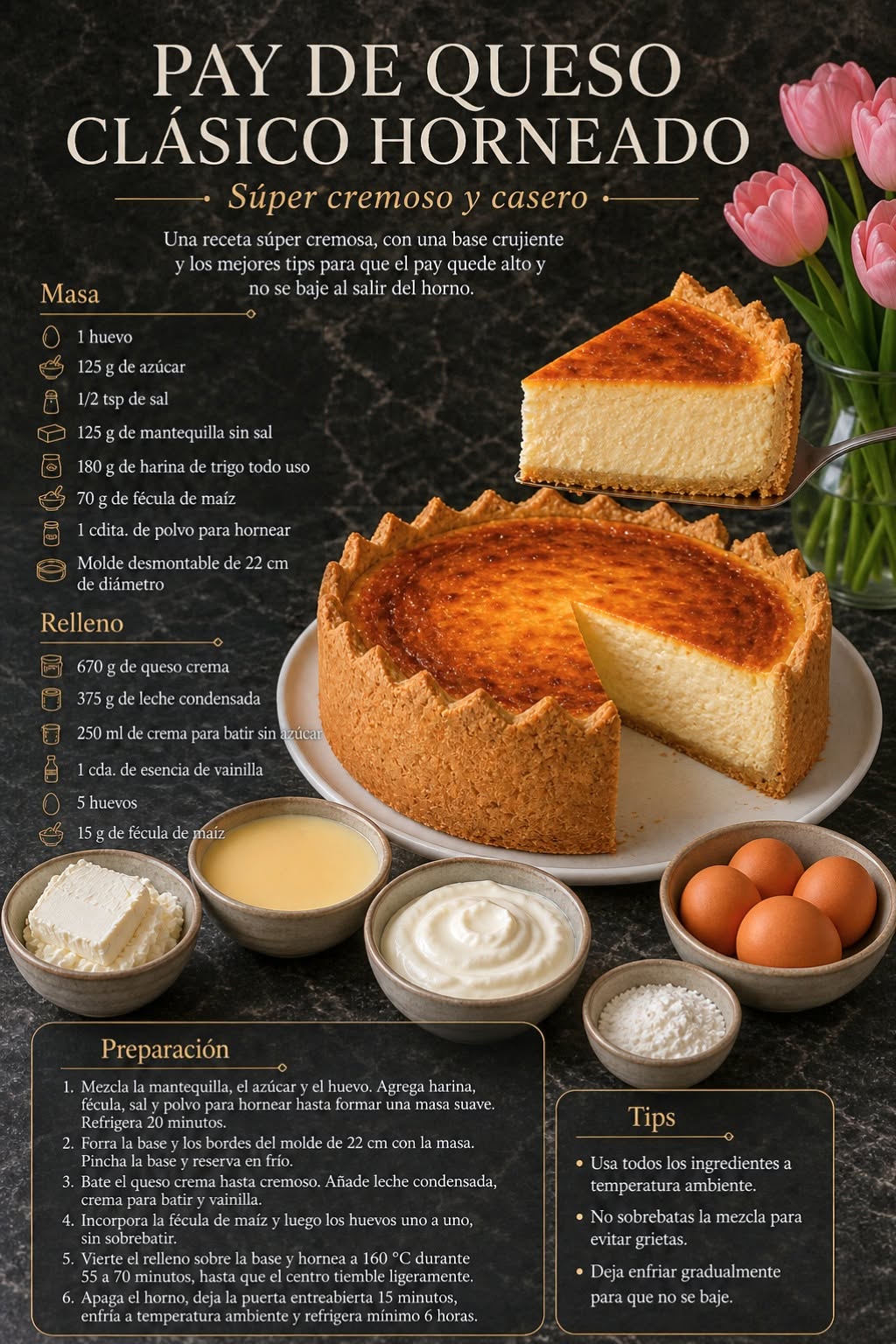 PAY DE QUESO CLÁSICO  🥧