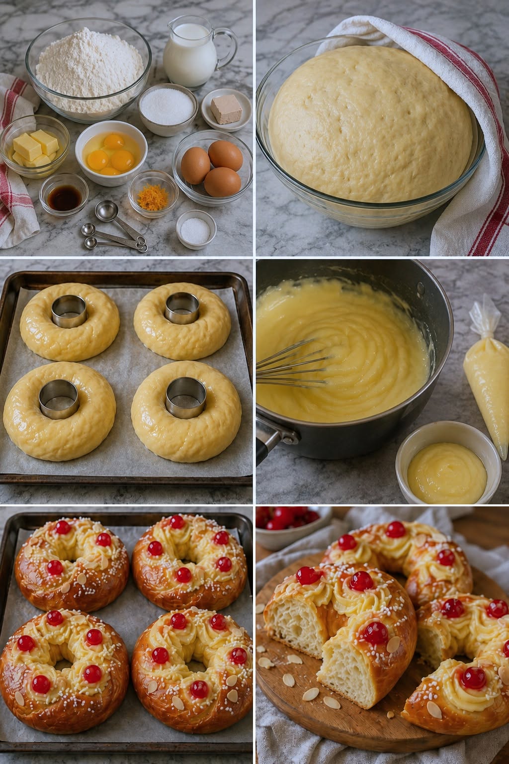 Con 1 kg de harina salen 4 roscas de pascua