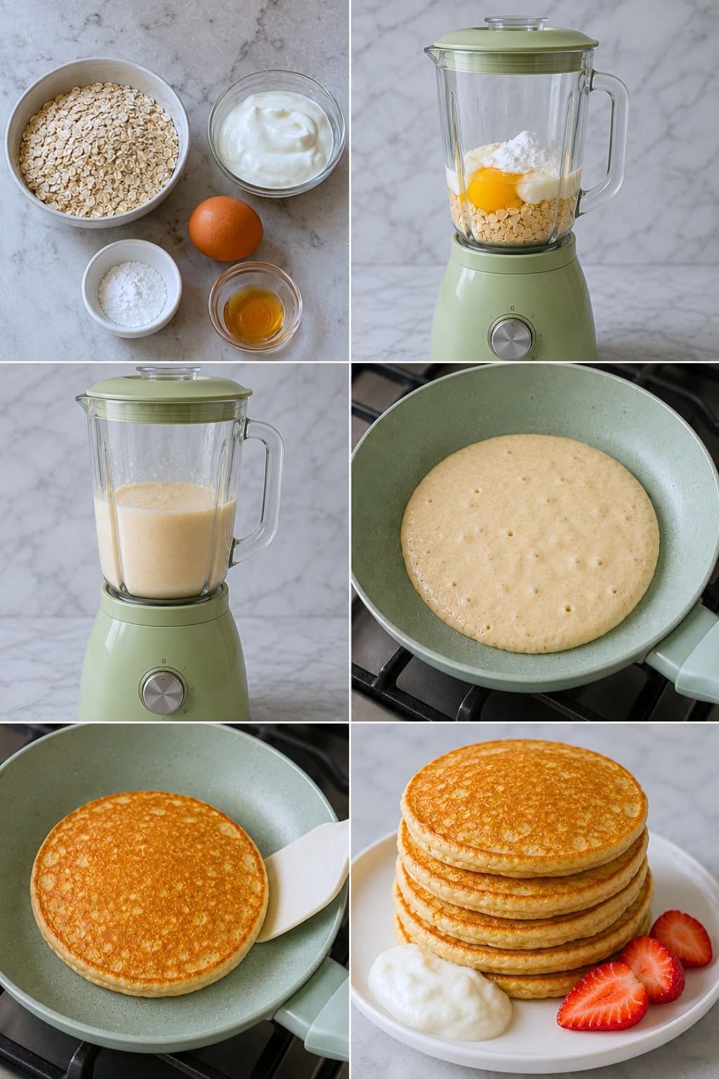 🥞 Panqueques de Avena y Yogur 🥞