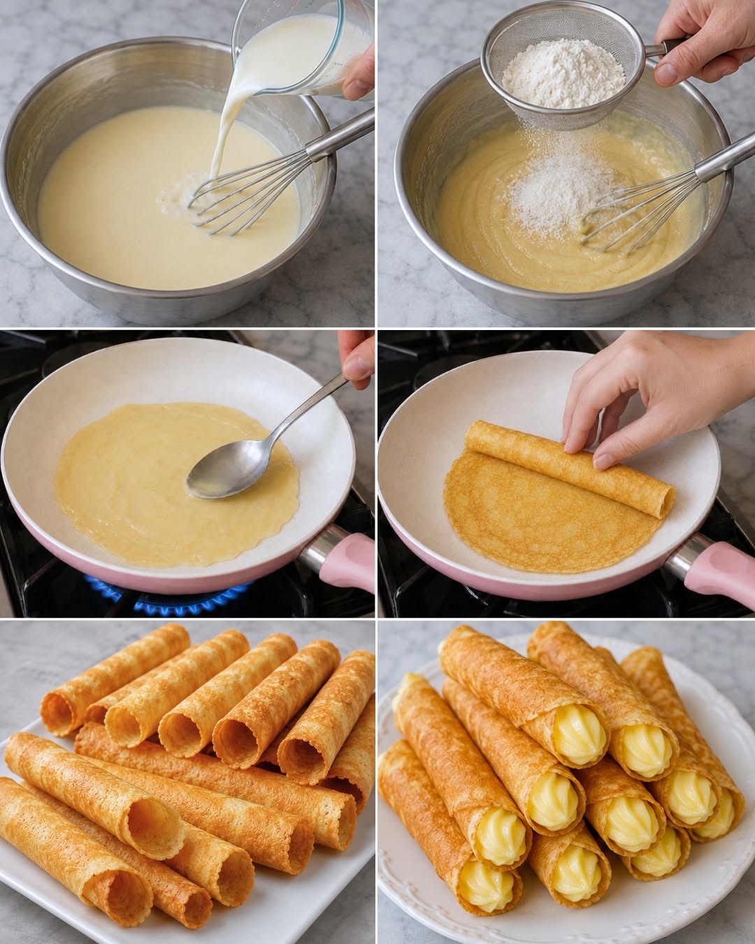 CANUTILLOS DULCES CRUJIENTES  FÁCIL 