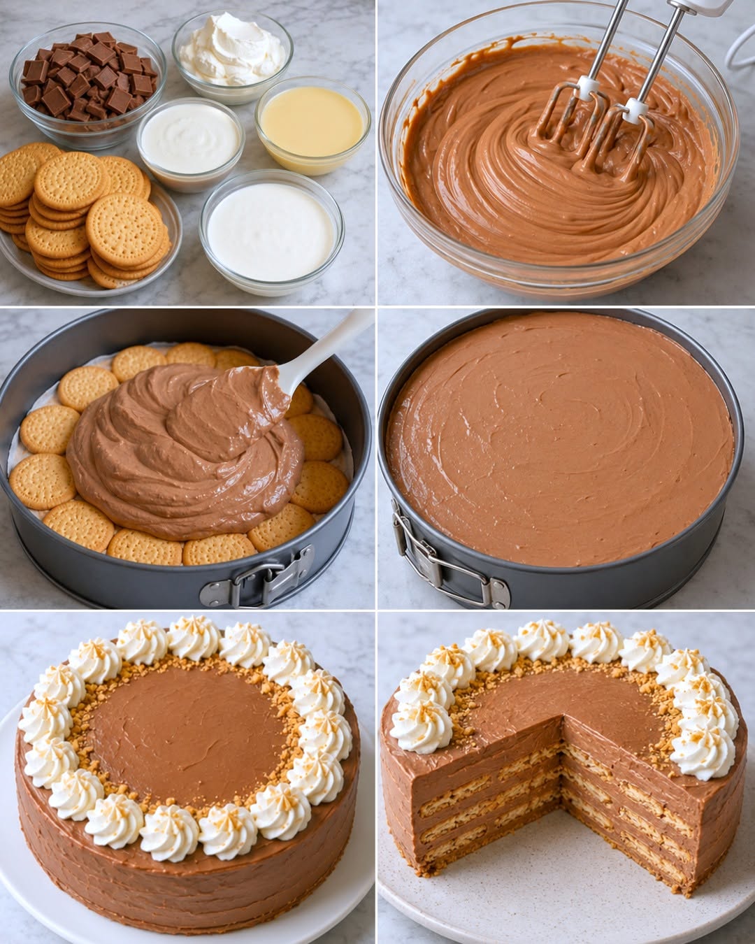 MARQUESA CREMOSA DE CHOCOLATE SIN HORNO 😋