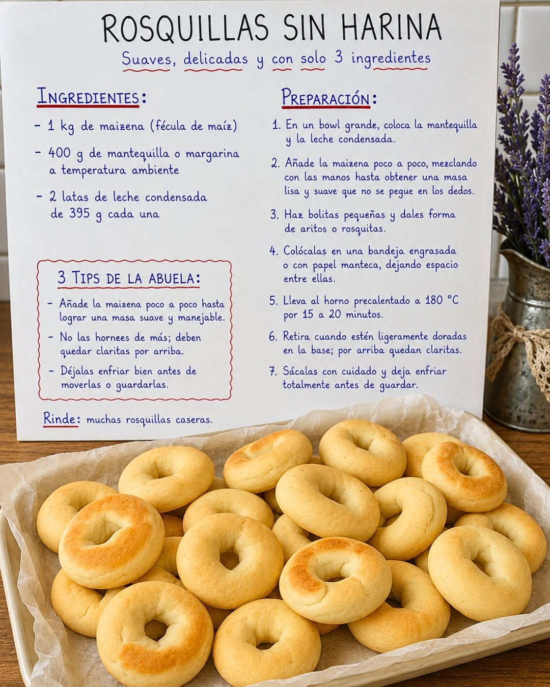 Te dejo mi receta de Rosquillas sin Harina