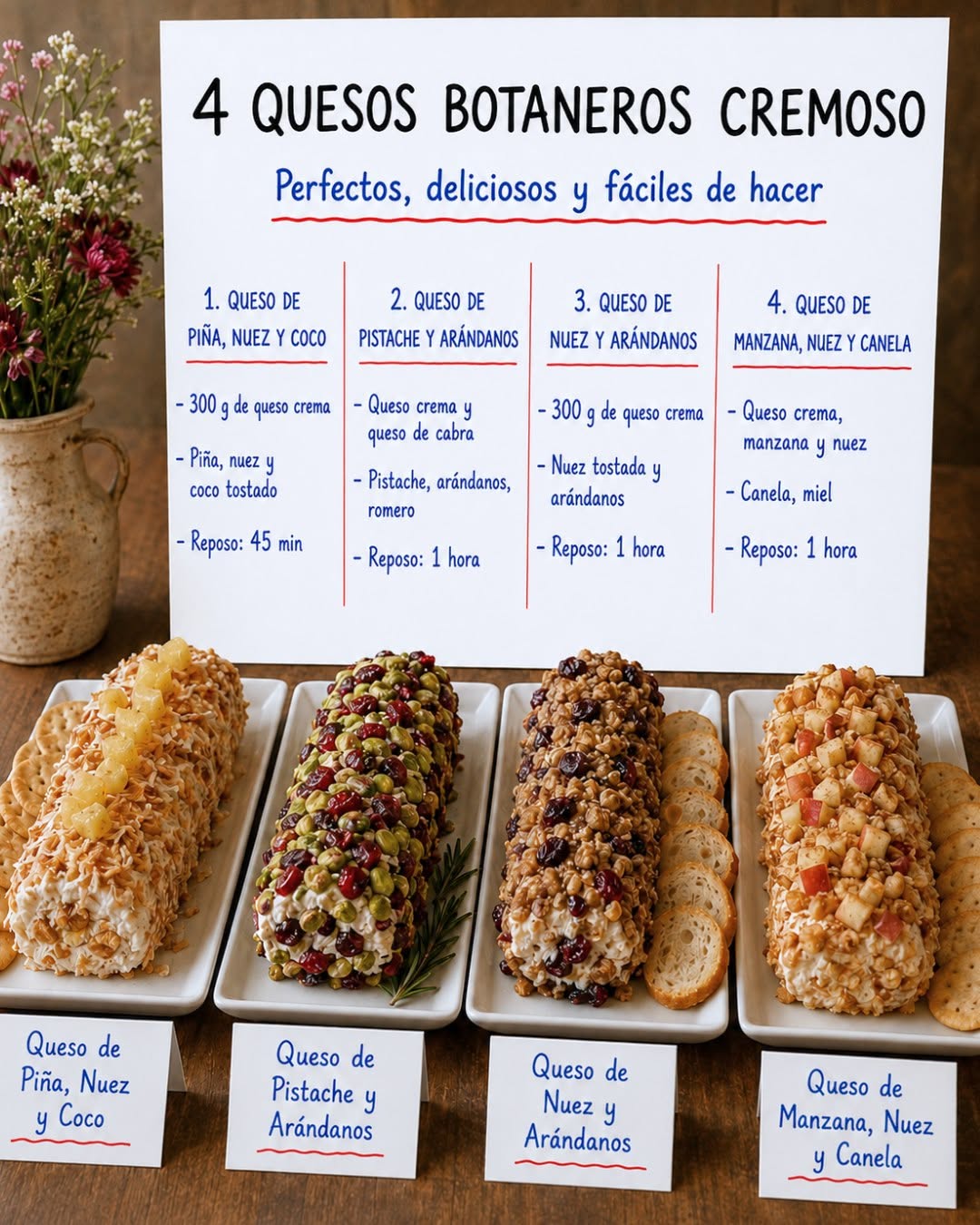 4 RECETAS DE QUESOS BOTANEROS FÁCILES DE HACER 