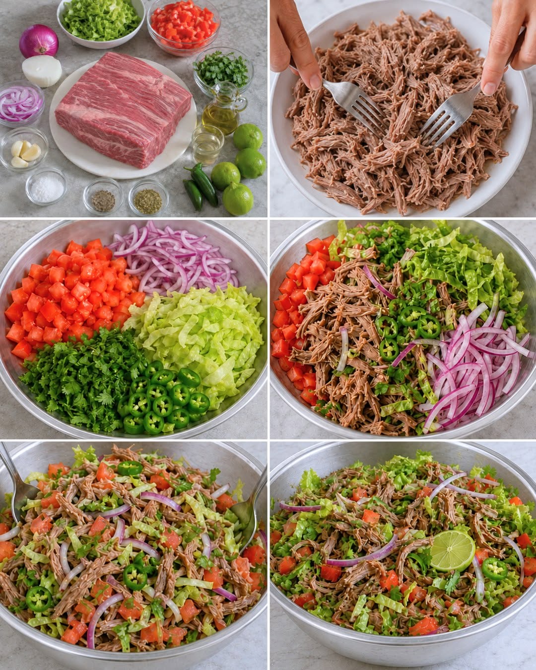 SALPICÓN DE RES FÁCIL Y RENDIDORA 🥩🥗