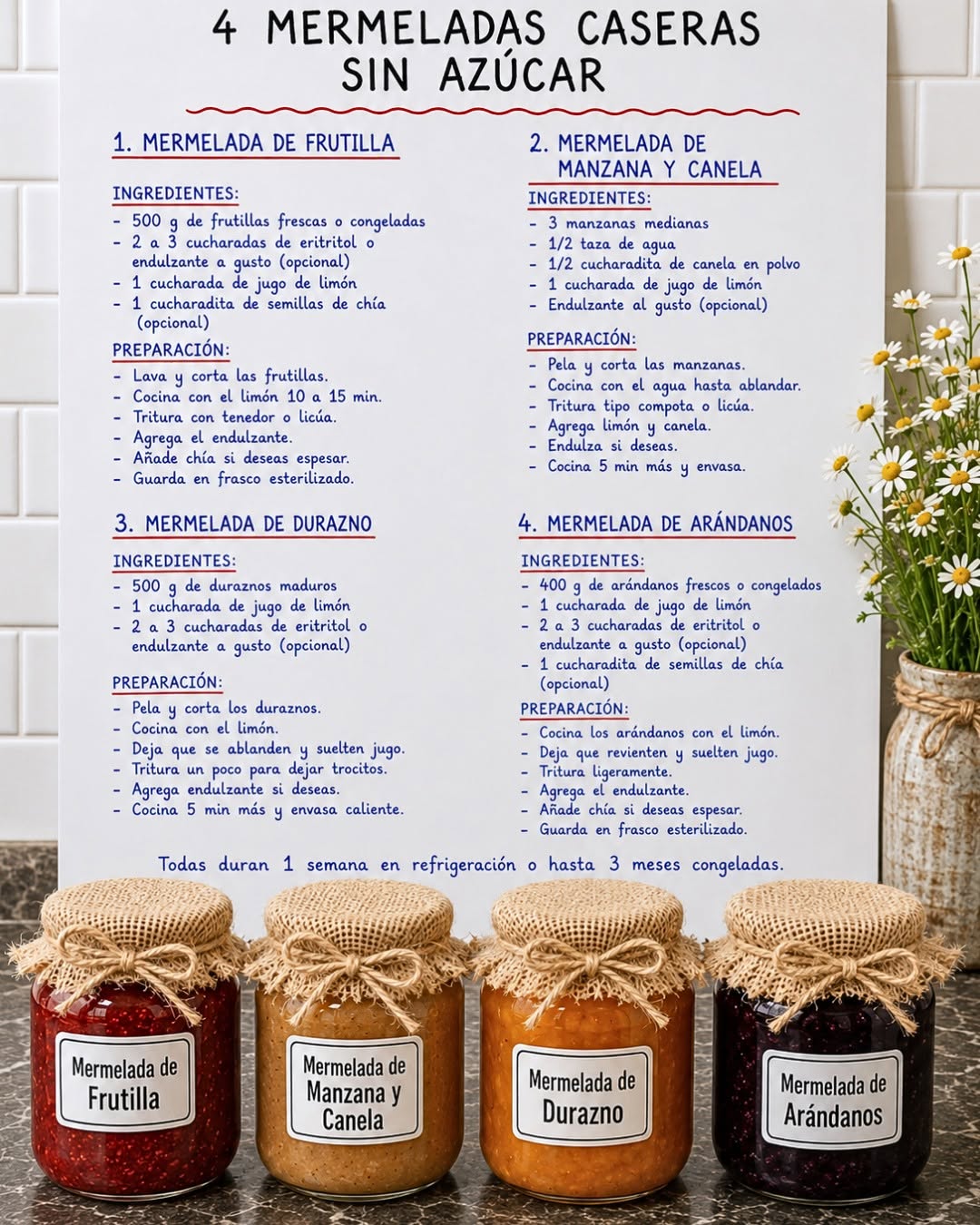Paso a paso 4 recetas de Mermeladas caseras