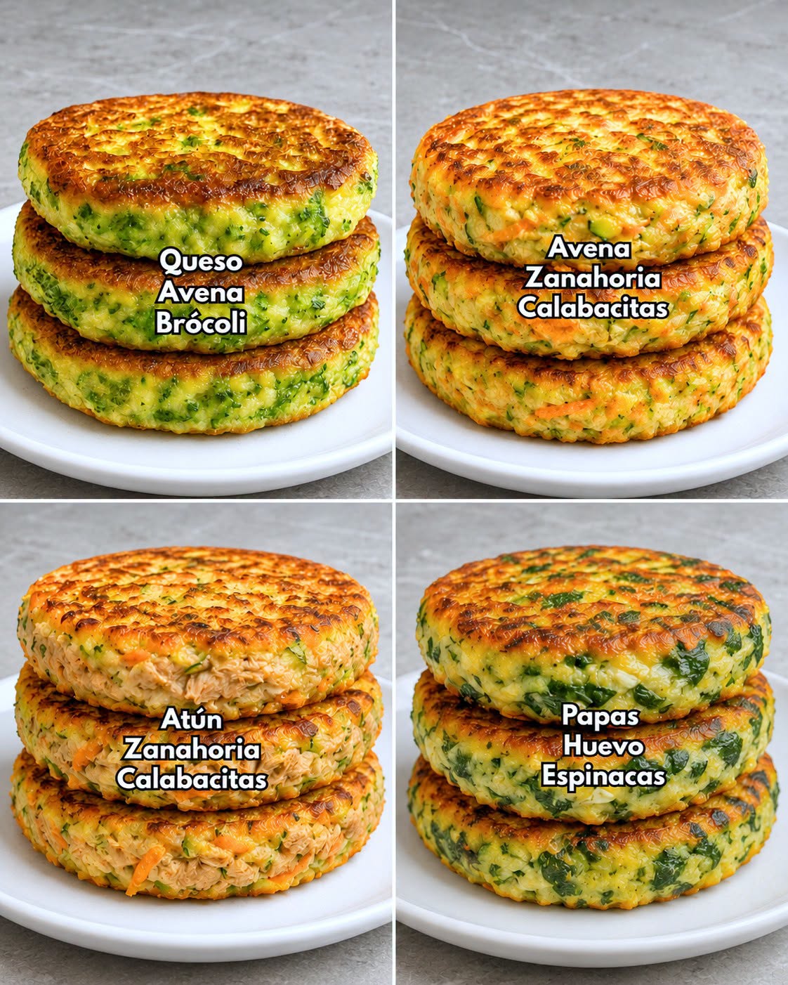 IDEAS DE TORTITAS SALUDABLES 🥔🥕🥦