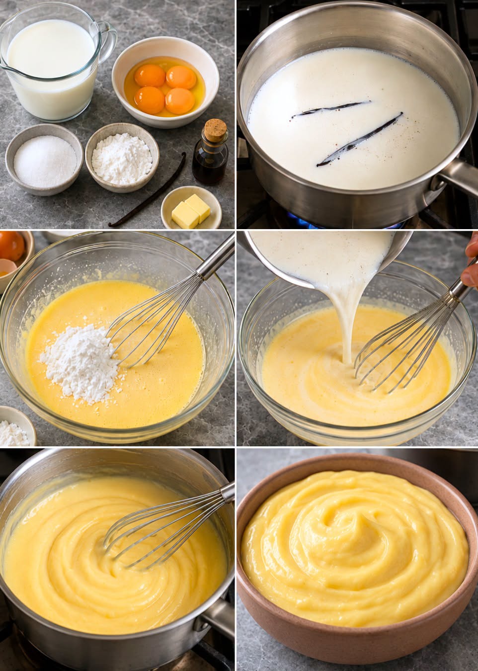 PASO A PASO CREMA PASTELERA CASERA 