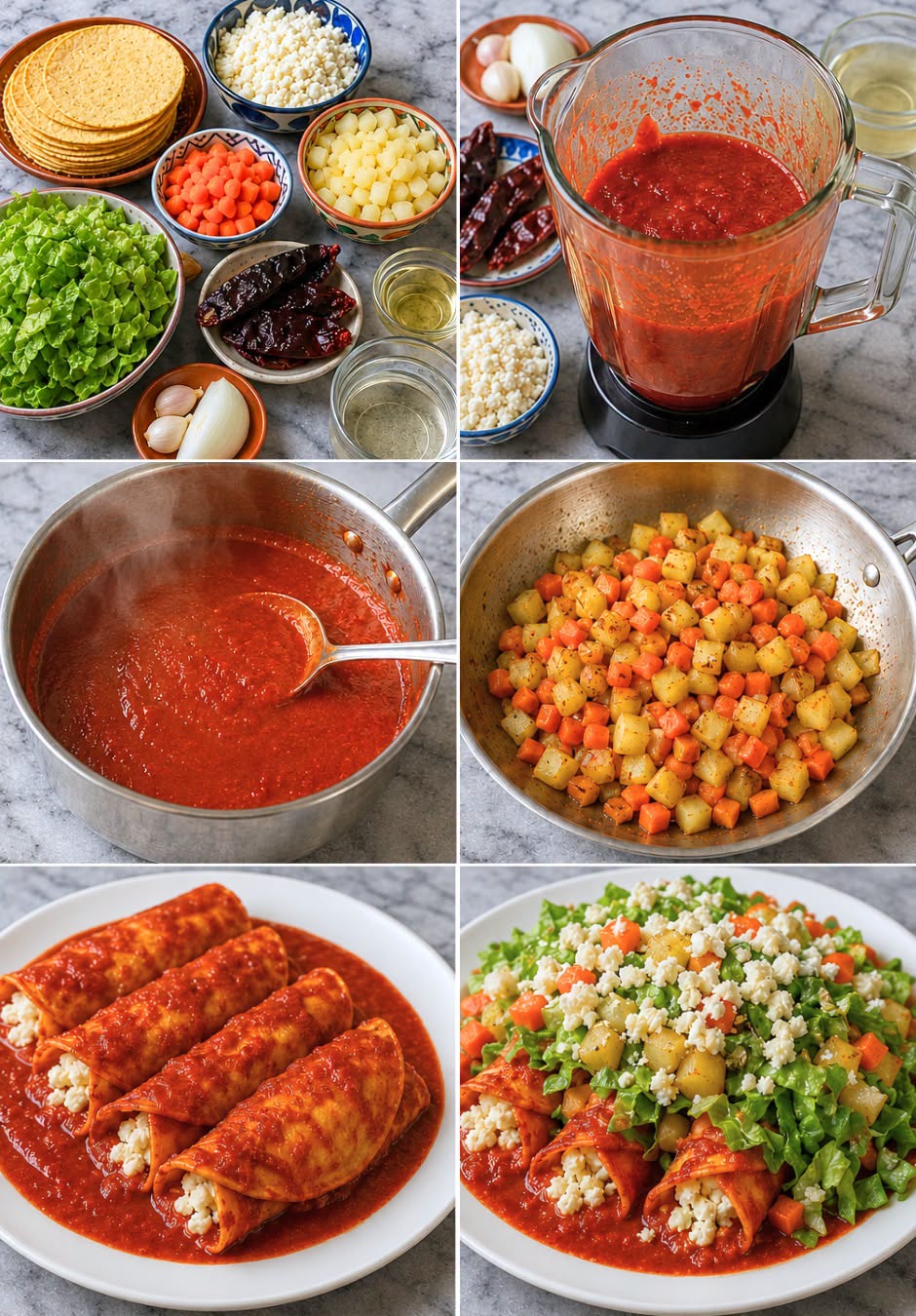 Enchiladas Rojas 