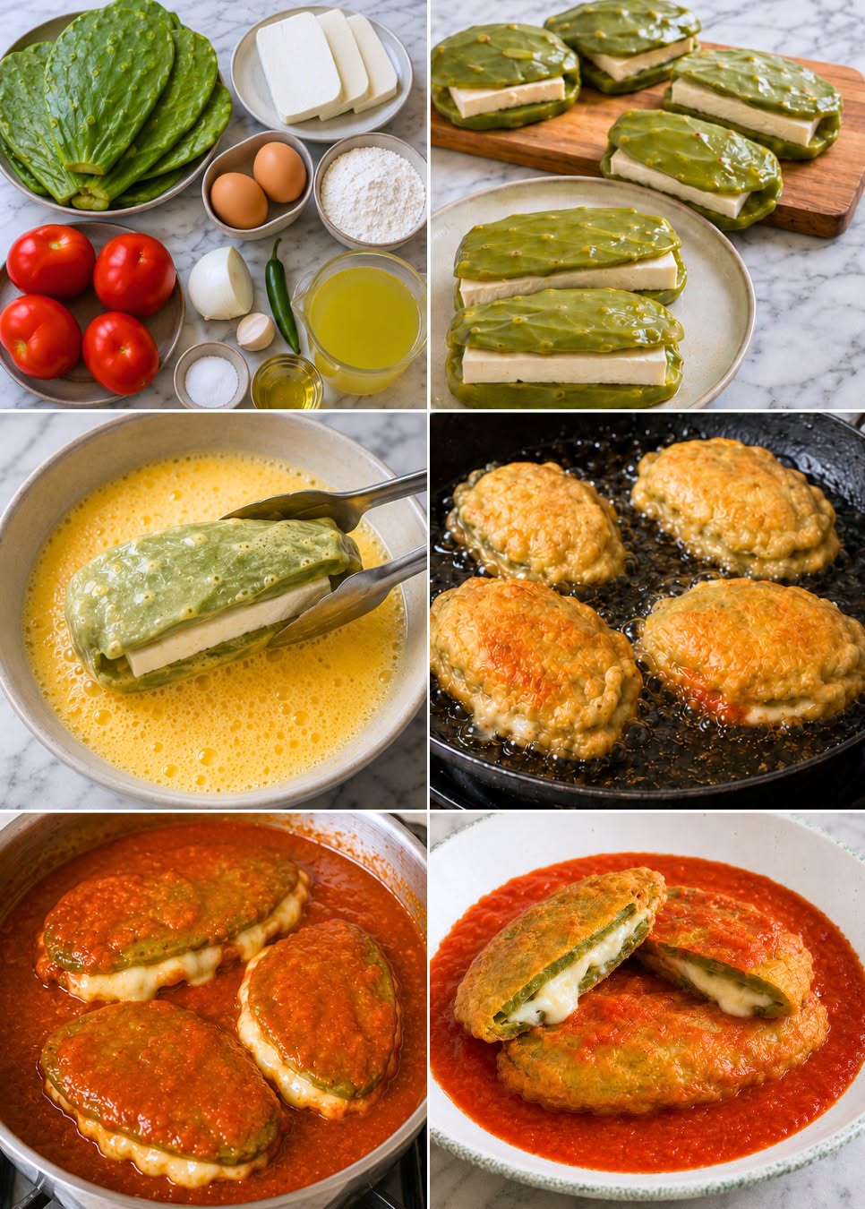 NOPALES CAPEADOS CON QUESO 🧀🌵