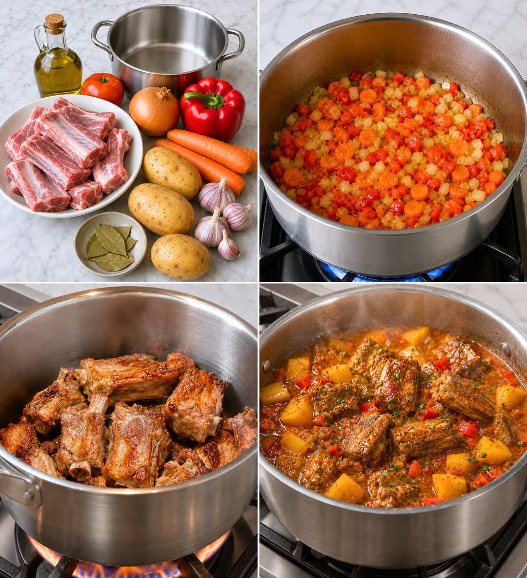 Estofado de Costillas con Patatas